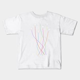 Airplane ribbons Kids T-Shirt